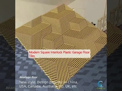 Modern Square Interlock Plastic Garage Floor Tiles