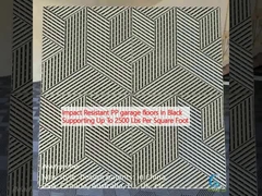 Impactbestendige PP-garagegolven in zwart ondersteunen tot 2500 pond per vierkante voet