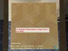 UV-bestendige polypropyleen garagetijlen 0,7 inch Zwart
