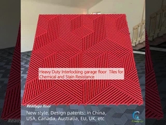 Heavy Duty Interlocking garage vloer tegels voor chemische en vlekbestendigheid