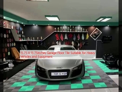15.75 x 15.75 inch garage vloer tegel geschikt voor zware voertuigen en apparatuur
