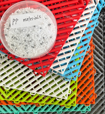 2500 lbs UV-bestendige PP-garagevloertegel met geribde oppervlakte