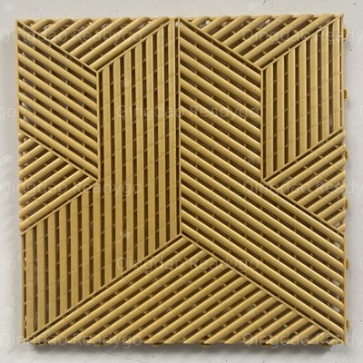 Makkelijk te onderhouden langdurig PP-garagevloertegel met niet-glijdende 3D-textuur