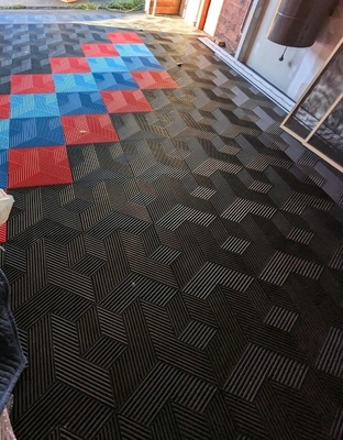 3D waterdichte vergrendeling PP-plastic vloertegels voor garages
