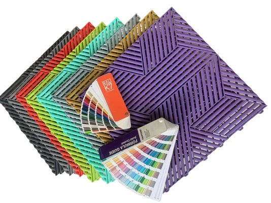 Grijs anti-slip garage puzzel vloer mat vloer vierkanten voor garage