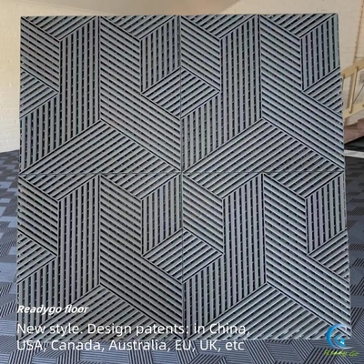 Grauwe zware garagetafel 18 mm industriële vergrendelde vloertegels