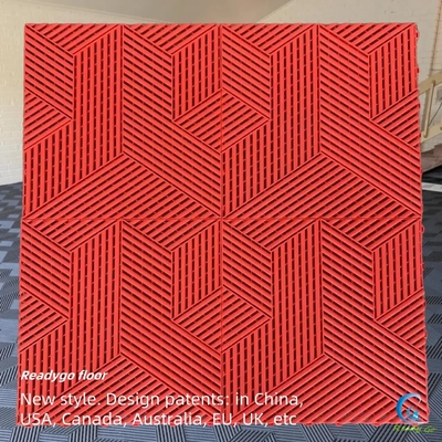 Moderne interlocking garage vloer rood plastic matten voor de garage vloer