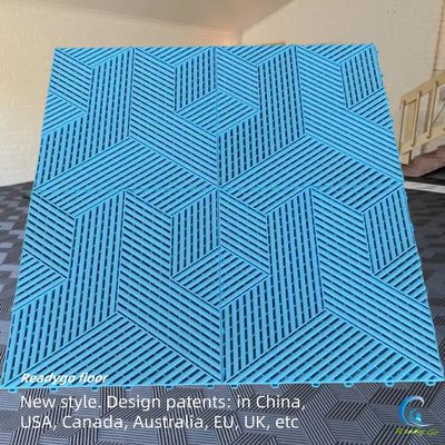 18 mm garage vloertegels Glijvastheid en geribde oppervlakte voor bescherming tegen slijtage