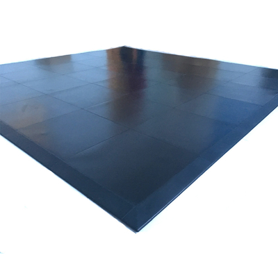 Modulaire balvloertegels voor binnenshuis Zwarte modulaire balvloertegels