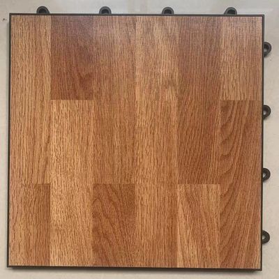 Dark Wood Interlocking Portable Dance Floor Tile 300x300x12mm