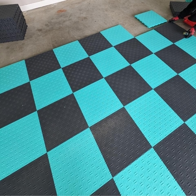 Polypropyleen Garagetrac vloertegels 18 mm vergrendeling PP Racedeck Diamanttegel