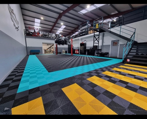 400x400mm Polypropyleen Garage Floor Tiles Anti-Slip Garage Snap Tiles