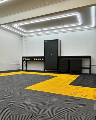 Epoxy garage vloer tegels 18 mm Dikte Racedeck Garage vloer