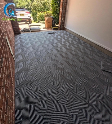 Buiten 0.5 lbs per tegel Rigid Plastic Garage Floor Tile Chemical Resistant